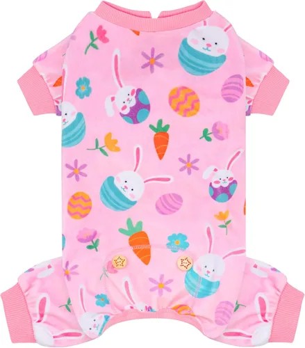 Miniatura 13 de KYEESE - Pijamas de terciopelo para perros y mascotas, ropa suave, abrigo para perros pequeños, mameluco cómodo y elástico, disfraz