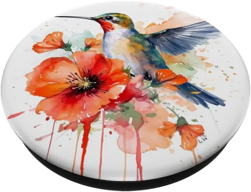 Miniatura 2 de PopSockets PopGrip intercambiables con diseño de flor de amapola