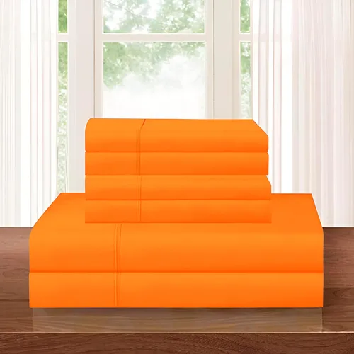 Miniatura 81 de Elegant Comfort - Juego de ropa de cama resistente a arrugas y decoloración más acogedor, sábana bajera elástica en todo el contorno, bolsillo