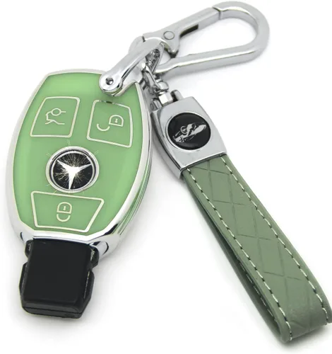 Adecuado para llaves Mercedes Benz. Funda de llave de TPU suave avanzada es compatible con CLS CLK AMG CLK GLC GLE GLS ML SL SLK A C E R S G Smart