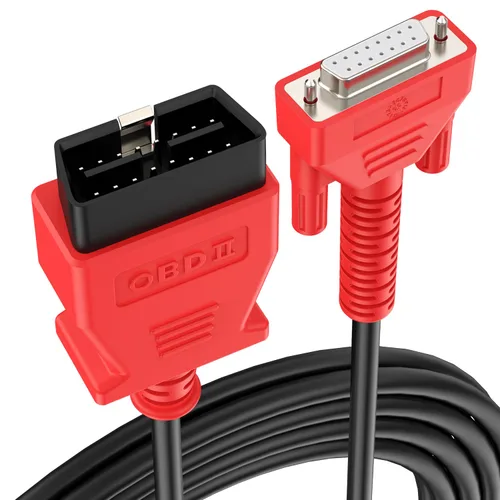 Miniatura 9 de Cable de prueba principal OBD2 Autel, original de 5.6 pies/1.7 metros, conector de prueba de diagnóstico OBDII de 16 pines DB15 compatible con serie