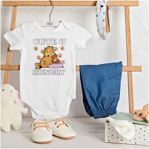 Miniatura 3 de Brisco Brands Garfield - Body de bebé lindo y hambriento de dibujos animados para niñas