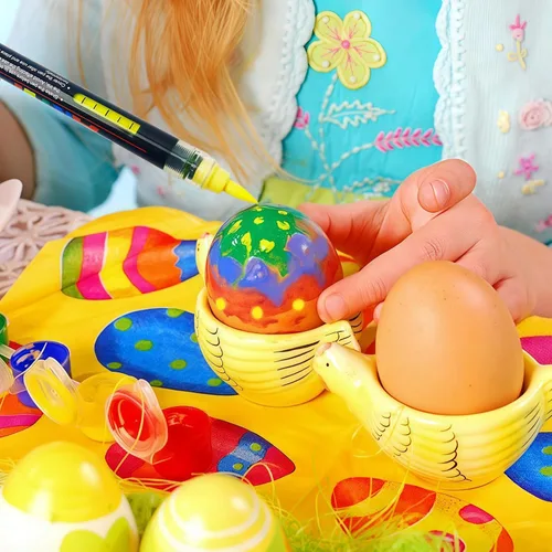 Miniatura 6 de Juego de marcadores de pintura acrílica con bolsa, sistema de control de tinta líquida directa con punta suave, bolígrafos de pintura acrílica
