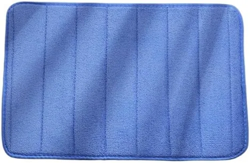 Miniatura 7 de Alfombra antideslizante de Baño para el Hogar, alfombra de lana de coral, absorción de agua, antideslizante, espuma viscoelástica, absorbente, Rojo