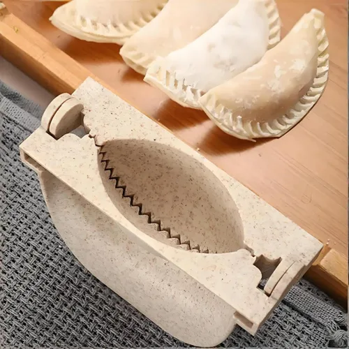 Miniatura 8 de Juego para hacer dumplings con cortador de masa y molde de prensa para empanada - Haz sin esfuerzo dumplings perfectos, calzones, pierogi