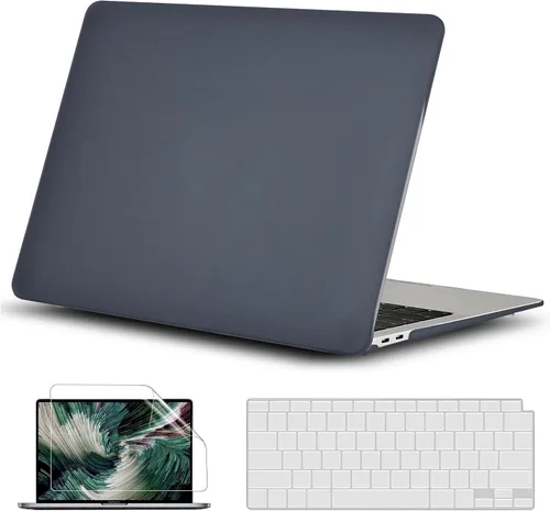 Miniatura 37 de GVTECH Funda para MacBook Air de 13 pulgadas (2010-2017) A1369 A1466 carcasa rígida de plástico, carcasa negra