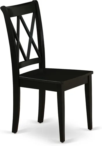 Miniatura 6 de East West Furniture AMCL3-BCH-W - Juego de mesa de comedor de 3 piezas contiene una mesa de cocina redonda con pedestal y 2 sillas de comedor, 36 x