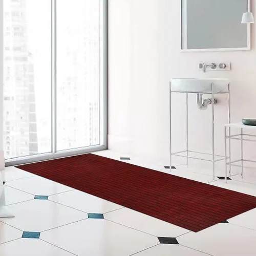 Miniatura 8 de Alfombra de pasillo de 2 x 6 pies para interiores y exteriores, perfil bajo, pasillo, cocina, patio, terraza, caravana, entrada, garaje, con Rayas