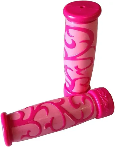 Miniatura 3 de (7/8 pulgadas en ambos lados) Universal ATV y PWC Rubber Comfort Grips- [PINK Vine] Compatible con empuñaduras de motocicleta de 7/8 pulgadas