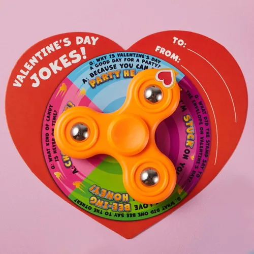 Miniatura 7 de JOYIN 28 unidades de juguete antiestrés con tarjetas de regalo, juguete de dedo con spinner para niños, juguete de favor de fiesta para intercambio
