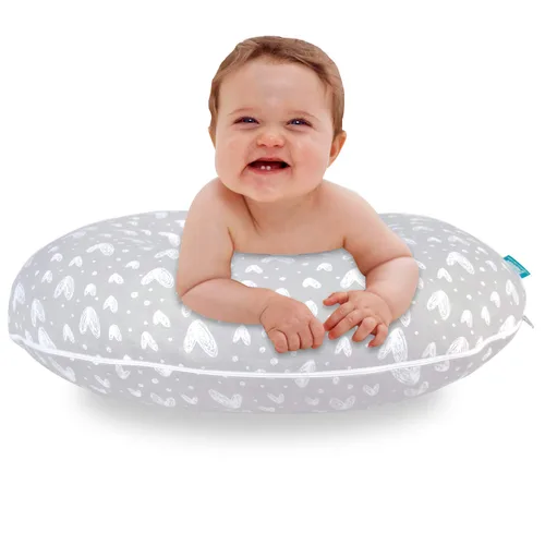 Miniatura 4 de Juego de 2 fundas de almohada de lactancia compatibles con almohada Boppy, 100% algodón jersey con cremallera grande, súper suave, transpirable