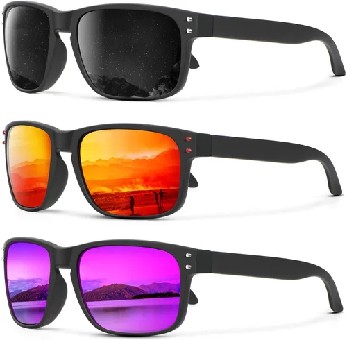 KALIYADI Lentes de sol polarizados para hombres y mujeres, estilo vintage, para pesca, correr, conducir, con protección UV