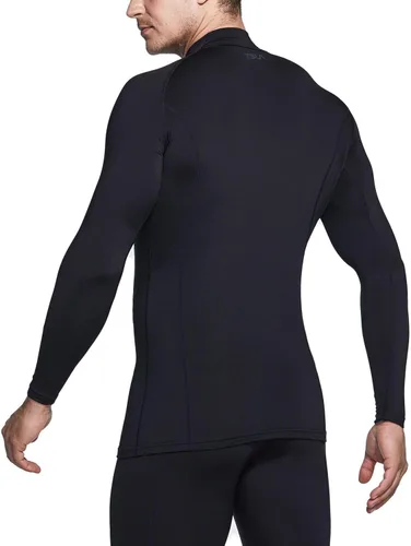 Miniatura 4 de TSLA - paquete de 1 o 2 camisas térmicas de compresión de manga larga para hombre cuello alto falsocuello de tortuga para deportes invierno