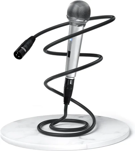 Miniatura 7 de EBXYA Paquete de 10 cables XLR XLR macho a hembra de 3 pines, cable de conexión de micrófono de 3 pines, cable de iluminación compatible