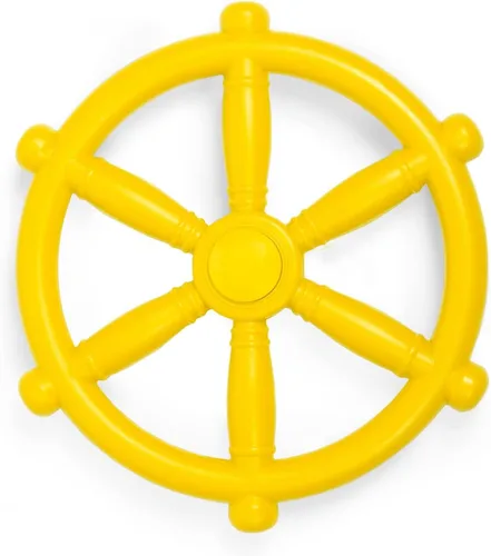 Miniatura 10 de Barcaloo Playground - Juguete de volante para niños, juguetes de casa de juegos al aire libre, rueda de barco pirata de plástico para gimnasio