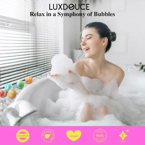 Miniatura 6 de Paquete de 48 bombas de baño de regalo – Bombas de burbujas aromáticas con 18 aromas, relajación de spa y nutrición de la piel, regalos ideales