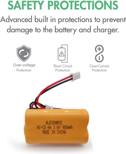 Miniatura 5 de Batería de emergencia de 3.6V 900mAh Ni-CD AA, batería de repuesto para Exitronix 10010037, Max Power B2-0031 MH468886, Unitech LEDR-1 6200RP