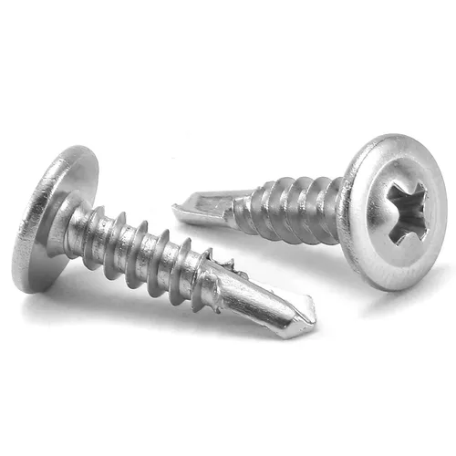 Miniatura 14 de Tornillos de chapa metálica #8 de 1-1/2 pulgadas, 100 tornillos de acero inoxidable 410 tornillos autorroscantes rápidos de cabeza de armadura