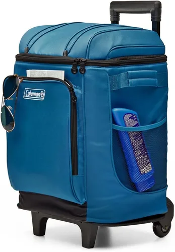 Miniatura 4 de Coleman Enfriador suave con ruedas para 42 latas, a prueba de fugas, portátil aislado con retención de hielo de más de 12 horas, fabricado