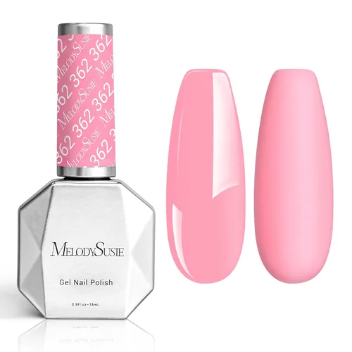 Miniatura 55 de MelodySusie Esmalte de uñas de gel grueso color rosa nude, 0.5 fl oz removible con remojo UV LED Funny Bunny esmalte de gel rosa, regalo de Navidad