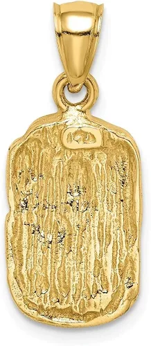 Miniatura 3 de Colgante de pepita de oro amarillo de 14 quilates para mujer, Metal, Gema
