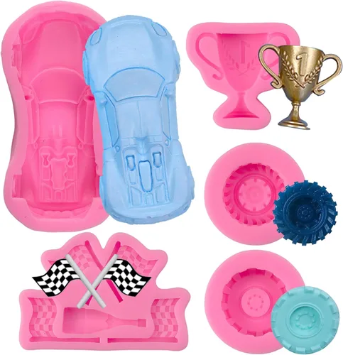 Miniatura 11 de Moldes de silicona 3D con forma de bala y pistola para decoración de pasteles, dulces, chocolate, bricolaje, gomitas, postres, manualidades, Pistola