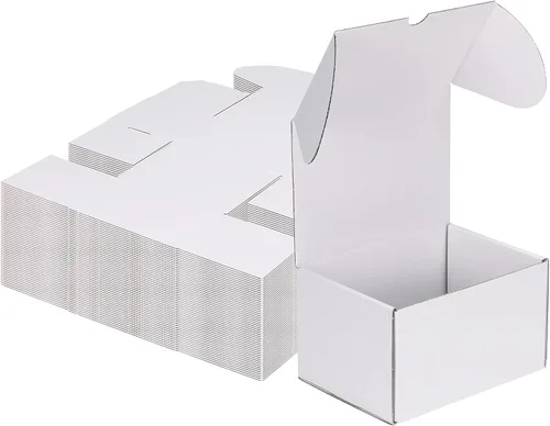 Miniatura 44 de MEBRUDY Cajas de envío de 4 x 4 x 2 pulgadas, paquete de 100 unidades, pequeñas cajas de cartón corrugado para enviar por correo, embalaje de Marrón