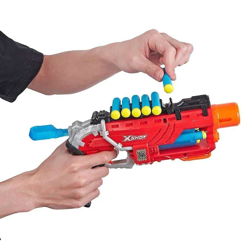 Miniatura 4 de XSHOT ZURU (4866) - Lanzador de dardos de espuma Dino Attack Dino Striker (16 dardos, 4 huevos)