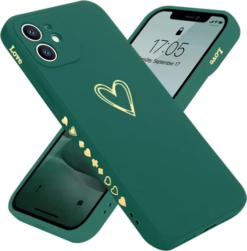 Miniatura 21 de Teageo Funda compatible con iPhone 12 Pro Max de 6.7 pulgadas para mujeres y niñas, bonito corazón de lujo