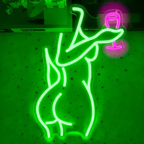 Miniatura 2 de Letrero de Neón Lady Back Regulable Letrero LED Luces de Neón de Mujer Letreros de Neón de Mujer Sexy para Dormitorio Cueva del Hombre Bar Tienda