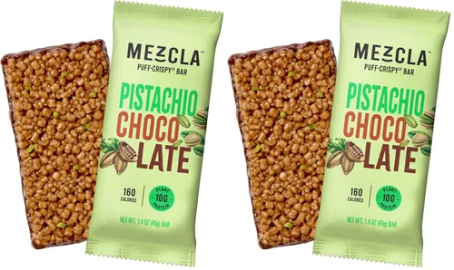 Miniatura 17 de Barras de proteína crujientes Mezcla, barras de proteína veganas y sin gluten, 10g de proteína, alternativa a los bocados de arroz crujientes