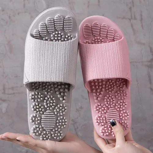 Miniatura 2 de Acupressure Massage Slippers Therapeutic Reflexology Sandals for Foot Acupoint Massage Shiatsu Arch Pain Relief Non-Slip Massage Shoes for Bath Azul
