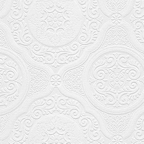 Norwall NW48932 Carter Series Rollo de papel tapiz grande con textura de vinilo con textura floral, diseño cuadrado, 21 pulgadas de ancho x 33 pies