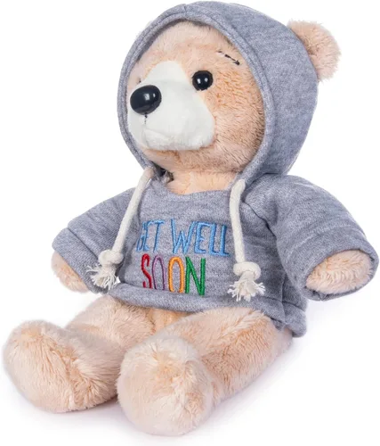 Miniatura 6 de My OLi Oso de peluche Get Well Soon de 7 pulgadas, animal de peluche con capucha, oso suave de recuperación rápida, felpa cómoda para visitas al