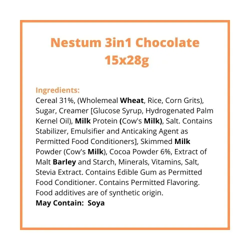 Miniatura 4 de Nestum All Family - Bebida instantánea de leche Ce'real 3 en 1 y paquete de 1 paquete Nestle Ce'real Snack Bundle