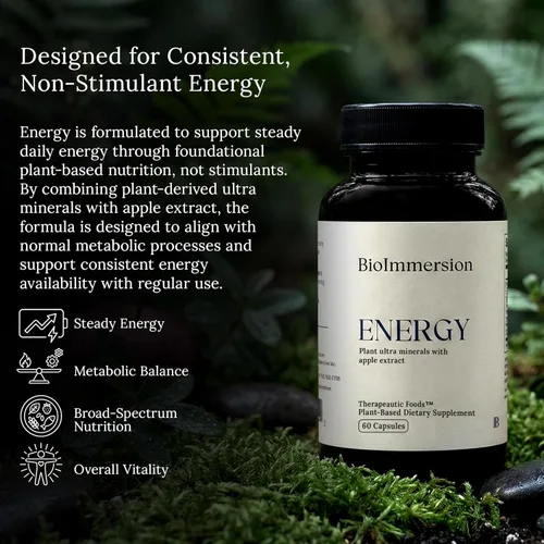 Miniatura 5 de Extracto de vitalidad, suplemento energético de 60 cápsulas. 72 minerales traza de plantas mesozoicas antiguas con extracto de manzana Suplemento