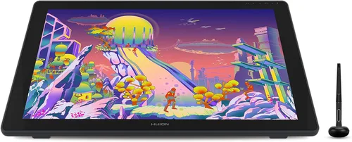 HUION Kamvas 24 Plus 2.5K QHD Tableta de dibujo gráfico con pantalla, monitor de dibujo QD laminado completo 140%sRGB con lápiz capacitivo sin