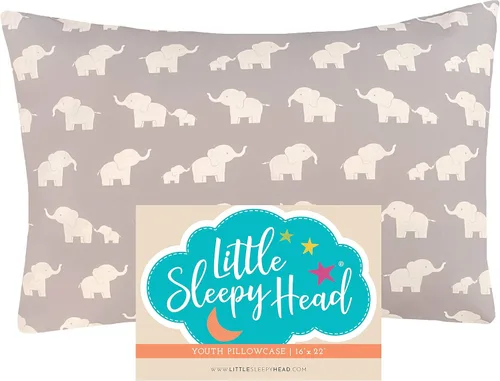 Miniatura 23 de Little Sleepy Head Funda de almohada para niños pequeños, 100% algodón y funda de almohada hipoalergénica para almohada de niños pequeños, funda
