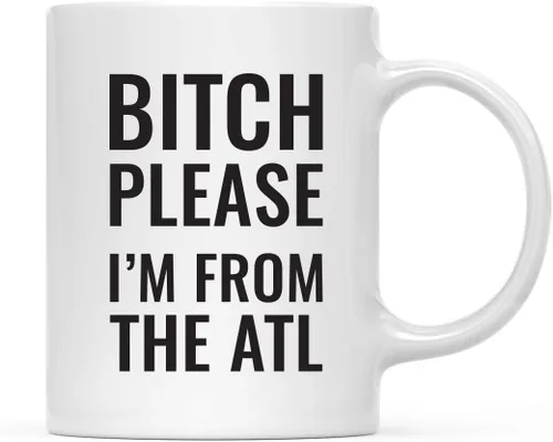 Miniatura 70 de Andaz Press Taza de café de 11 onzas, regalo de broma, Bitch Please I'm from Alabama, paquete de 1, incluye caja de regalo, divertidas ideas