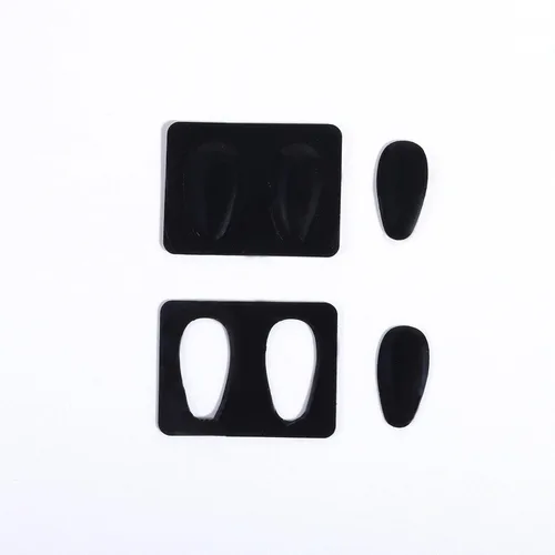 Miniatura 7 de lvvfit Almohadillas de nariz para gafas, almohadillas adhesivas antideslizantes para la nariz, almohadilla de silicona suave para lentes, anteojos
