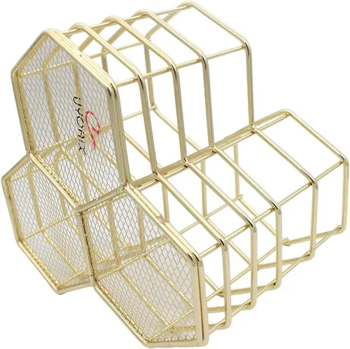Miniatura 3 de XIAOYU Portalápices, soporte decorativo de metal para bolígrafos, organizador de almacenamiento de artículos de escritorio para el hogar, la escuela
