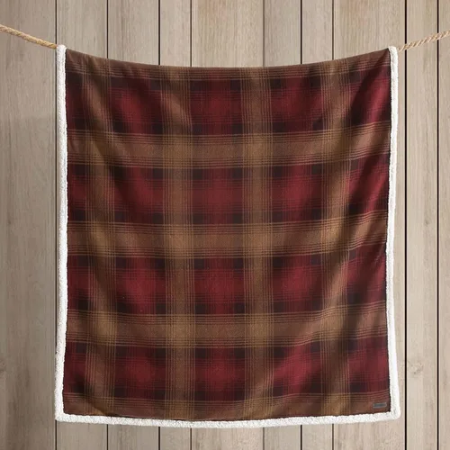 Miniatura 4 de Eddie Bauer - Manta, ropa de cama reversible de sherpa súper suave y forro polar cepillado, mantas ideales para sofá, diseño de hogar a cuadros