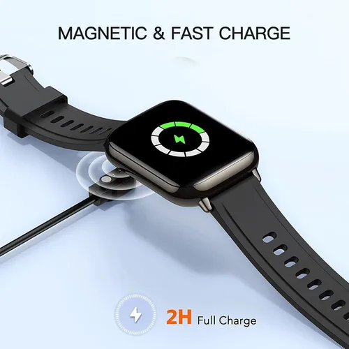 Miniatura 6 de Paquete de 2 cargadores de reloj inteligente con cable de carga de datos USB universal de 2 pines, cargador magnético compatible