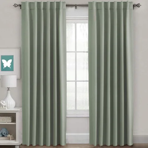 Miniatura 78 de H.VERSAILTEX Cortinas opacas con aislamiento térmico, paneles de tratamiento de ventana, cortinas opacas para oscurecer la habitación, cortinas Gris