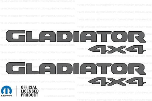 Miniatura 24 de Gladiator - Calcomanías gráficas para cabecera de 4 x 4 para Jeep Wrangler/Gladiator JL/JT (2019-2024) 392 bronce con contorno negro F392BO