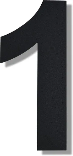 Miniatura 9 de BetLight Números de casa modernos, 8 pulgadas de alto, de acero inoxidable, flotante, número de dirección para exterior/negro/número 9