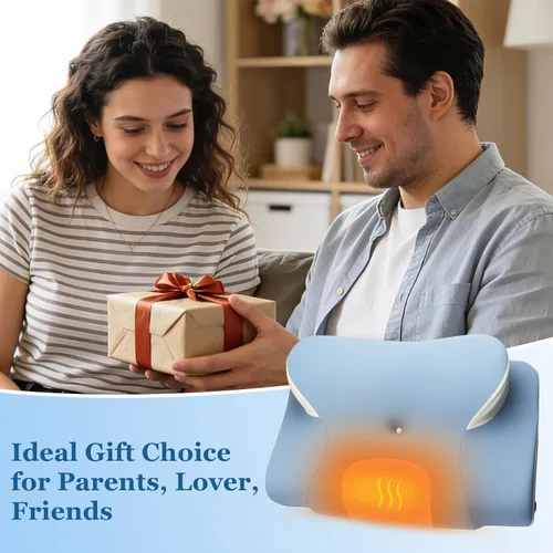 Miniatura 7 de Almohada cervical térmica para aliviar el dolor de cuello, almohada ergonómica para dormir de lado, almohadas ortopédicas de espuma viscoelástica