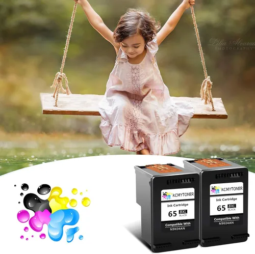 Miniatura 7 de Cartuchos de tinta negra 65XL de repuesto para HP 65 XL N9K04AN de alto rendimiento con Deskjet 2655 2652 3755 3772 3700 3722 3752 2600 2622 Envy