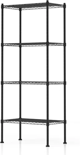 Miniatura 9 de Estantería de garaje con ruedas, estantería de 5 niveles y patas ajustables, estante de almacenamiento rodante de alta capacidad de 865 libras