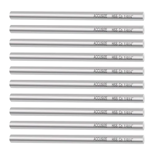 Miniatura 11 de Accusize Industrial Tools 1/2 x 1/2 x 4 pulg. (Ancho por Altura por TOL) Broca de herramienta HSS+5% M35 Cobalto para torno, 5095-0032